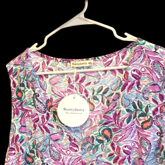 NWT-Floral Sleeveless Maxi Dress - Picture 4 of 7